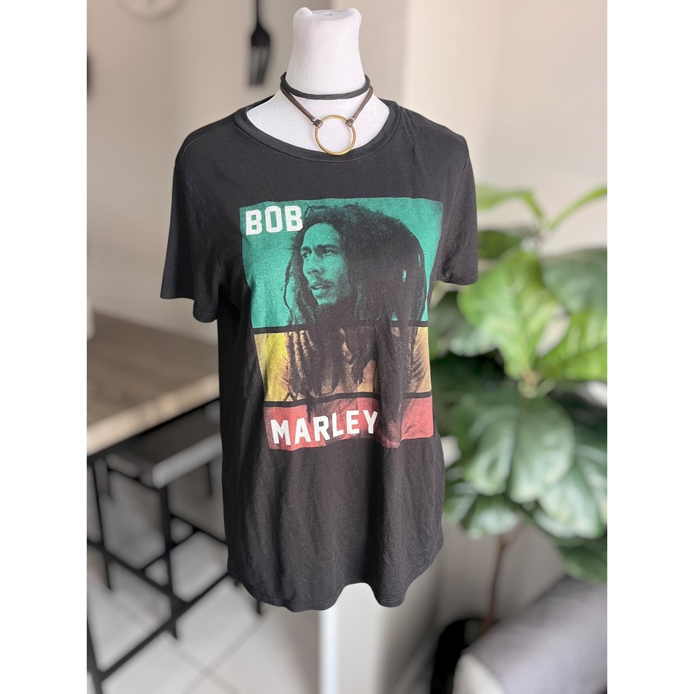 Zion Rootswear Bob Marley Graphic T-Shirt Size L